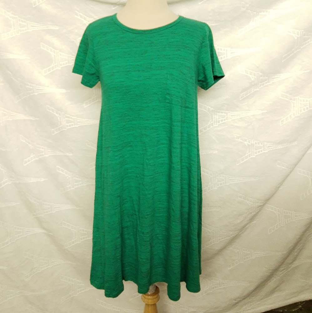 LulaRoe Green High Low Dress